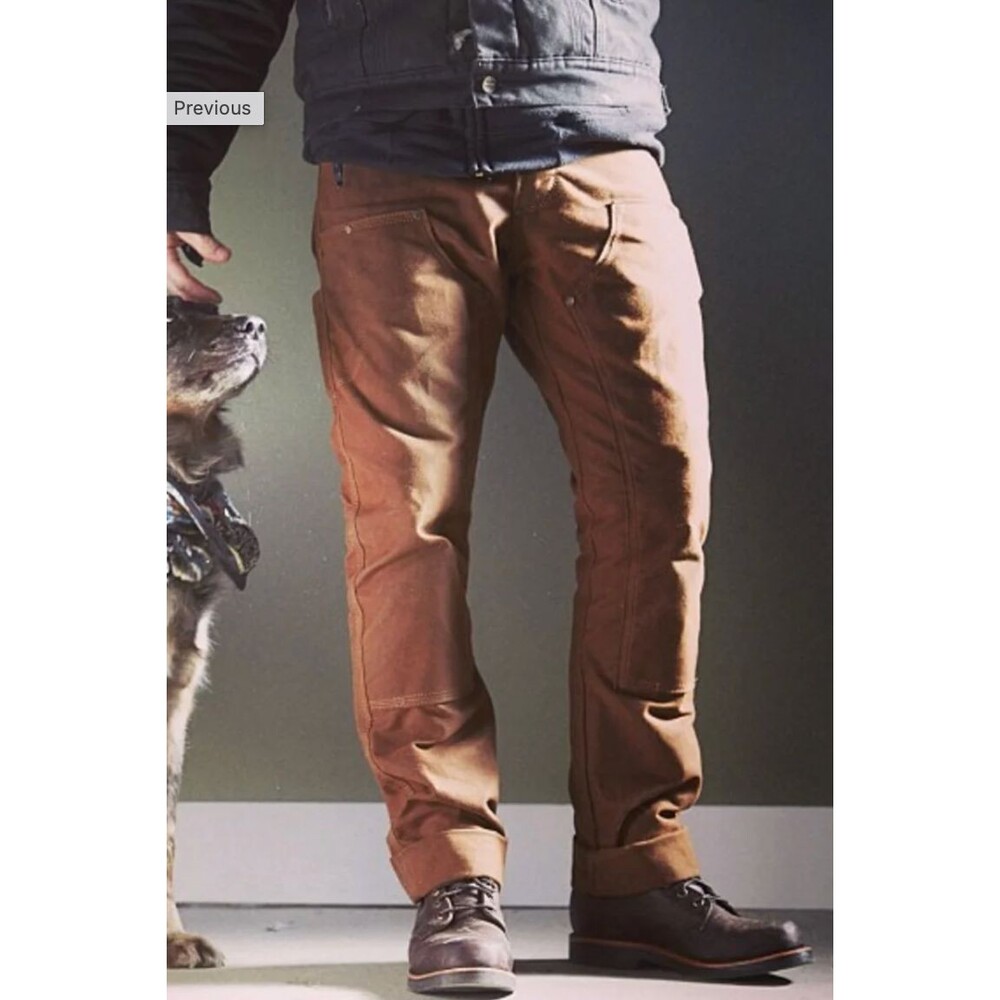 Red Clouds Collective GN.01 Waxed Canvas Brown Work Utility Used Pant 34